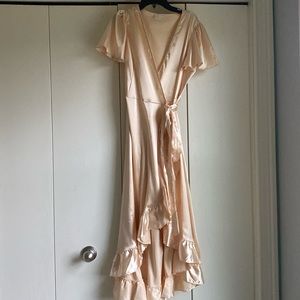 Champagne High Low Dress
